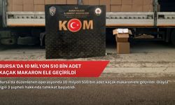 Bursa'da 10 milyon 510 bin adet kaçak makaron ele geçirildi