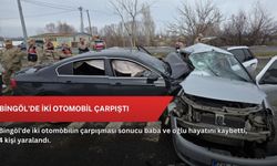 Bingöl'de iki otomobil çarpıştı