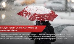11 il için "sarı" uyarı: Kar yağışı ve fırtınaya dikkat