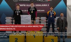 Osmangazi Belediyesporlu Arda Meriç'ten bronz madalya