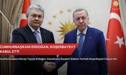 Cumhurbaşkanı Erdoğan, Yermek Koşerbayev'i kabul etti