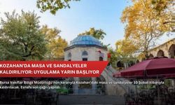 Kozahan'da masa ve sandalyeler kaldırılıyor: Uygulama yarın başlıyor