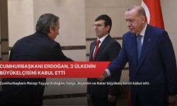 Cumhurbaşkanı Erdoğan, 3 ülkenin büyükelçisini kabul etti