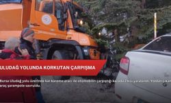 Uludağ yolunda korkutan çarpışma