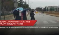 Bursa'da yaya geçidinde facia ucuz atlattı: Sürücü yol vermedi