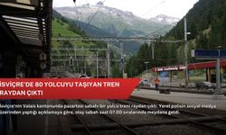 İsviçre'de 80 yolcuyu taşıyan tren raydan çıktı