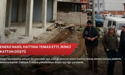 Enerji nakil hattına temas etti, ikinci kattan düştü