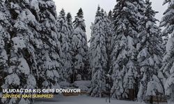 Uludağ’da kış geri dönüyor: Zirvede kar sürprizi!