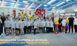 Osmangazi'de şampiyonluk heyecanı: kulvarın genç yıldızları podyuma çıktı