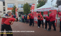 Bursa'da öğrencilere hayati dokunuş eğitimi verildi