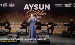 Yıldırım'da düzenlenen halk müziği konseri yoğun ilgi gördü