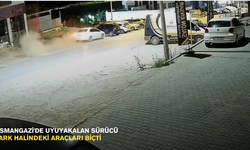 Osmangazi'de uyuyakalan sürücü park halindeki araçları biçti