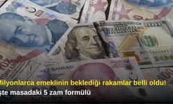 Milyonlarca emeklinin beklediği rakamlar belli oldu! İşte masadaki 5 zam formülü