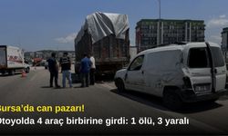 Bursa’da can pazarı! Otoyolda 4 araç birbirine girdi: 1 ölü, 3 yaralı