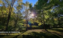 Bursa'da 29 Temmuz'da güneşli ve açık hava etkili olacak