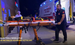 Elektrikli Bisikletle 40 Metrelik Uçuruma Uçtular!