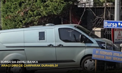 Bursa'da Zırhlı Banka Aracı Direğe Çarparak Durabildi