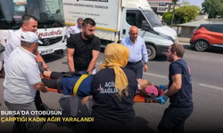 Bursa'da otobüsün çarptığı kadın ağır yaralandı