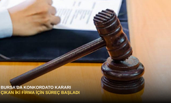 Bursa'da Konkordato Kararı Çıkan İki Firma İçin Süreç Başladı