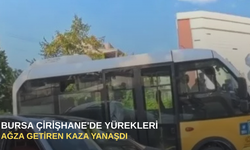 Bursa Çirişhane'de yürekleri ağza getiren kaza yanaşdı