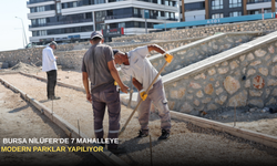 Bursa Nilüfer'de 7 Mahalleye Modern Parklar Yapılıyor