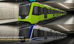 Bursalılar yeni metro araçlarının rengini siz seçin!