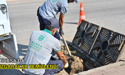 Bursa'da ızgaralar temizlendi
