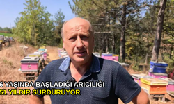 6 yaşında başladığı arıcılığı 51 yıldır sürdürüyor