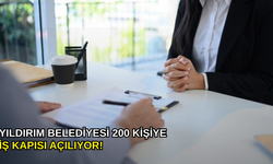 Yıldırım Belediyesi 200 kişiye iş kapısı açılıyor!