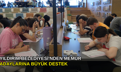 Yıldırım Belediyesi'nden memur adaylarına büyük destek