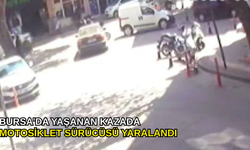 Bursa'da yaşanan kazada motosiklet sürücüsü yaralandı