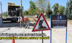 Büyükşehir Belediyesi İnegöl Çalıkavak’a sıcak asfalt döktü