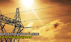 Bursa'da bugün 14 ilçede elektrik olmayacak