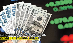 Serbest piyasada 26 Ağustos döviz kurları belli oldu