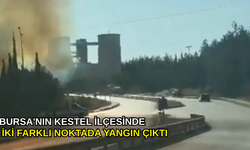 Bursa'nın Kestel ilçesinde iki farklı noktada yangın çıktı