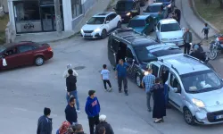 Konvoyda herkesi korkutan çarpışma