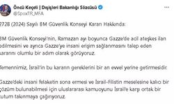 Keçeli: BM Güvenlik Konseyi’nin acil ateşkes talebi olumlu bir adım