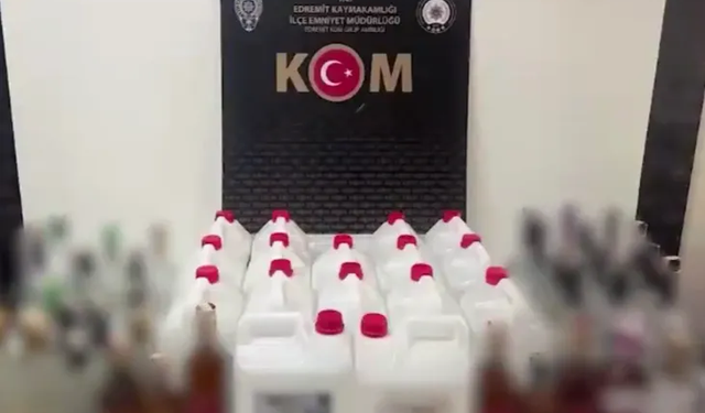 Çengel operasyonlarında 159 bin litre sahte alkol ele geçirildi