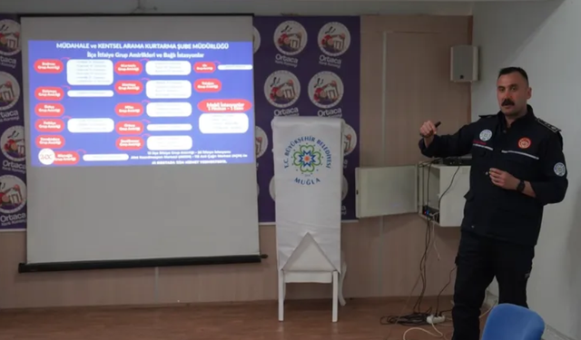 Başkan Tezcan, yangın ve narkotik eğitimine katıldı