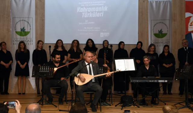 Bursa Osmangazi’de kahramanlık türküleri yankılandı