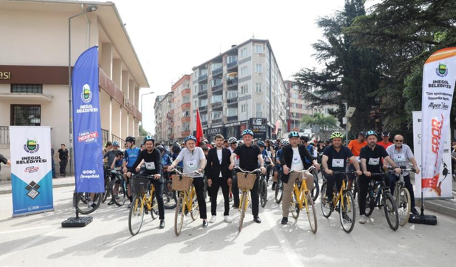 İnegöl’de Pedallar Temiz Gelecek İçin Döndü