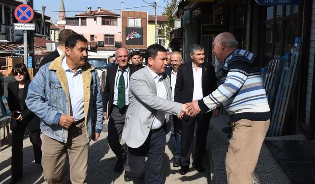 Başkan Aydın müjdeyi verdi Tahtakale köylü pazarı eski haline kavuşuyor
