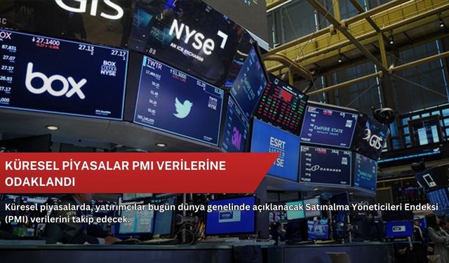 Küresel piyasalar PMI verilerine odaklandı