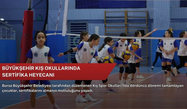 Büyükşehir Kış Okullarında sertifika heyecanı