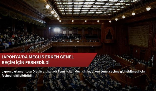 Japonya'da meclis erken genel seçim için feshedildi