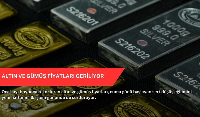 Altın ve gümüş fiyatları geriliyor