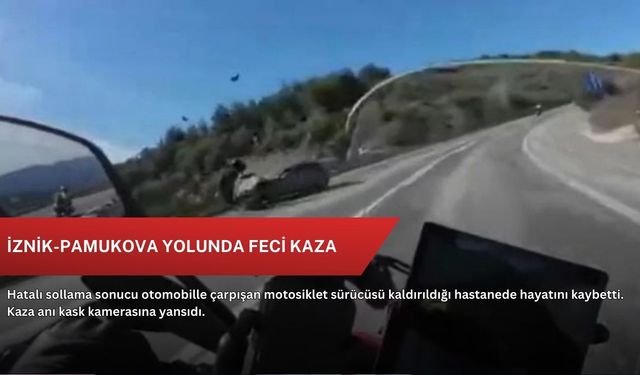 İznik-Pamukova yolunda feci kaza