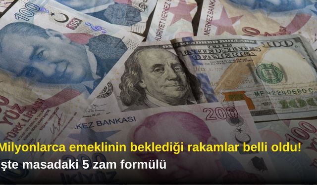 Milyonlarca emeklinin beklediği rakamlar belli oldu! İşte masadaki 5 zam formülü