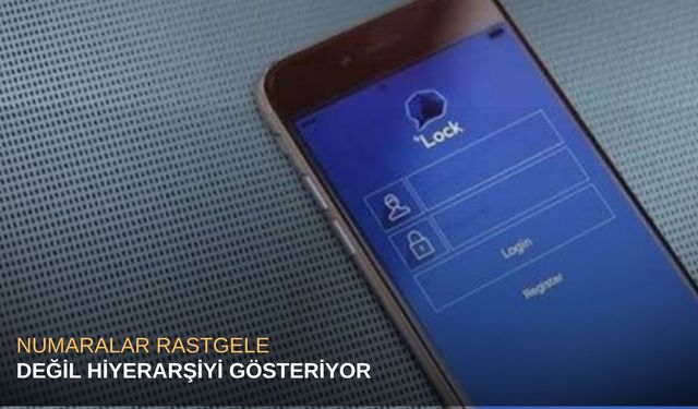 Numaralar rastgele değil hiyerarşiyi gösteriyor