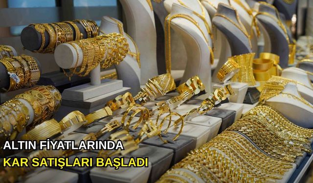 Altın fiyatlarında kar satışları başladı